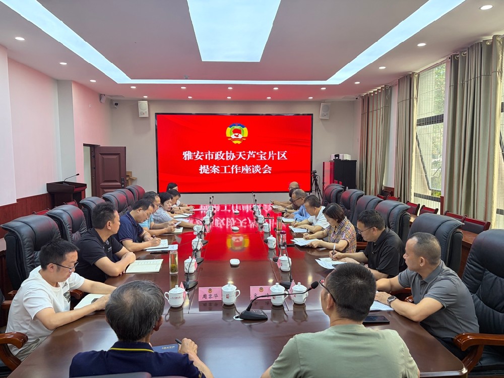 雅安市政协天芦宝片区提案工作座谈会
